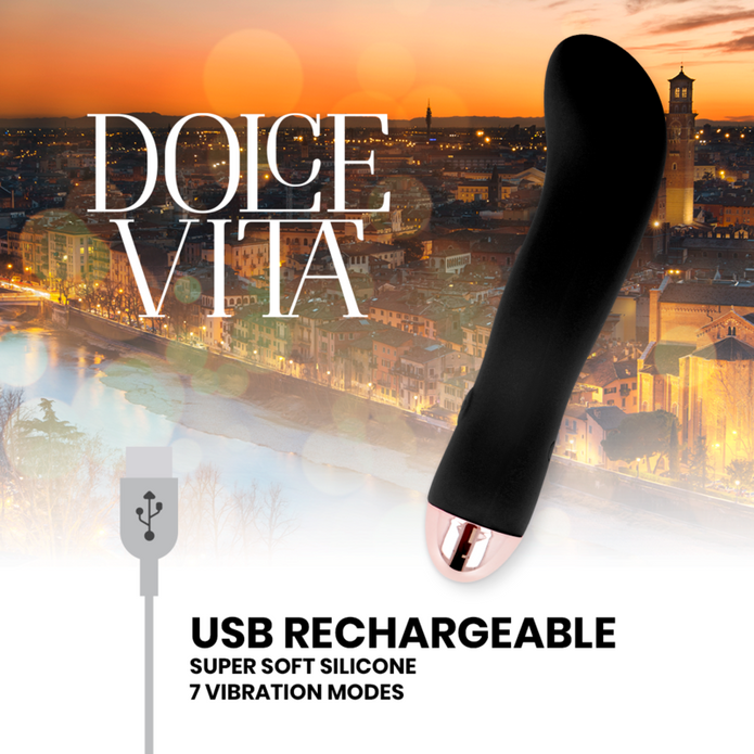 DOLCE VITA - Ladattava vibraattori, 7 nopeutta