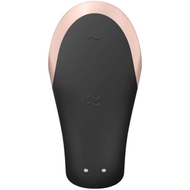 SATISFYER - Ylellinen musta parivibraattori Double Love