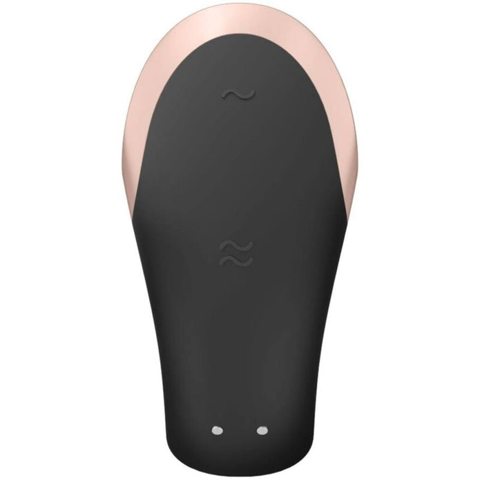 SATISFYER - Ylellinen musta parivibraattori Double Love