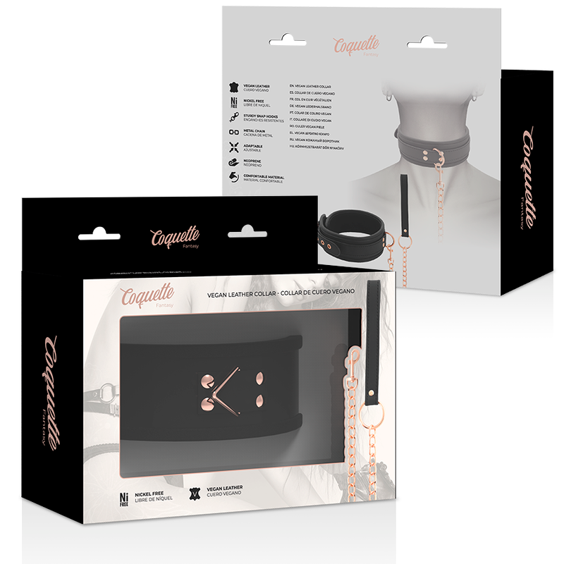 COQUETTE CHIC DESIRE - Vegaaninahkainen kaulapanta neopreenivuorella