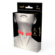 KOKETT CHIC BEGÄR - RÖTT VEGANSKT HALSBAND MED HJÄRTHÄNGE OCH NYCKEL