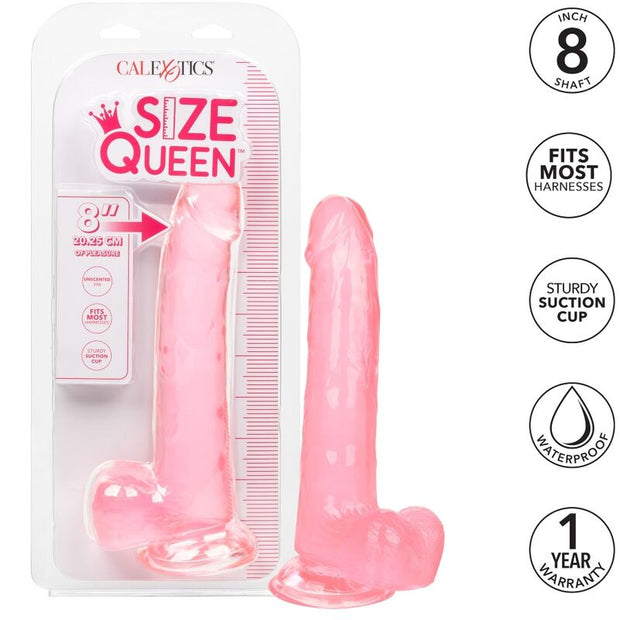 CALEXOTICS - Size Queen pinkki dildo 20,3 cm