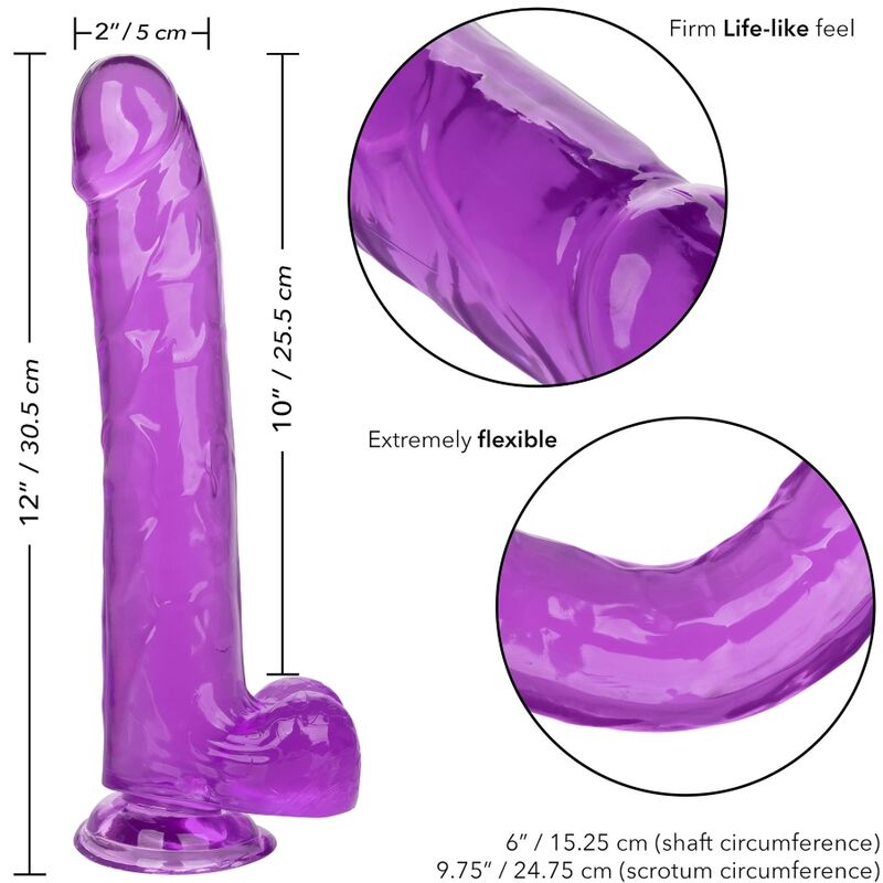 CALEXOTICS - Dildo Size Queen 25,5 cm, violetti