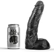 ALL BLACK - 22 cm pehmeä dildo, All Black