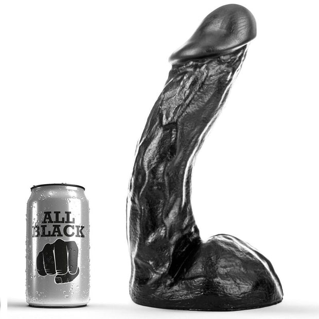 ALL BLACK - Taipuisa dildo 28 cm