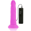 DIVERSIA - FLEXIBLE VIBRATING DILDO PURPLE 23 CM -O- 4.3 CM