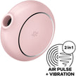 SATISFYER - PRO TO GO 3 DOUBLE AIR PULSE STIMULATOR & VIBRATOR PINK