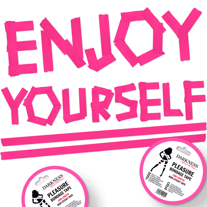 DARKNESS - pinkki bondage-teippi 15 m