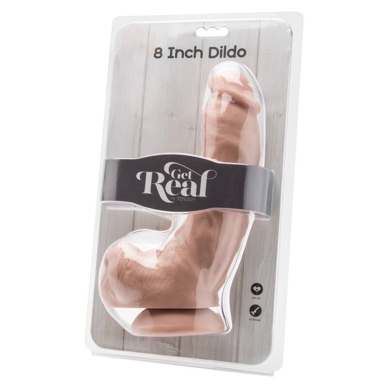 GET REAL - DILDO 20,5 CM WITH BALLS HUD