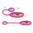 ONINDER - DENVER VIBRERANDE ÄGG ROSA 7 X 2,7 CM GRATIS APP