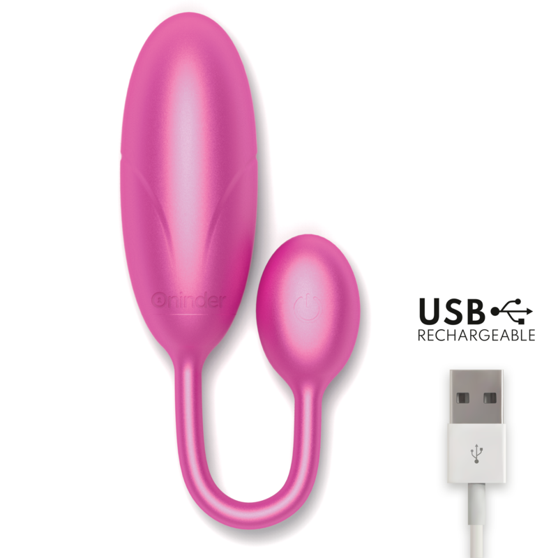 ONINDER - DENVER VIBRERANDE ÄGG ROSA 7 X 2,7 CM GRATIS APP