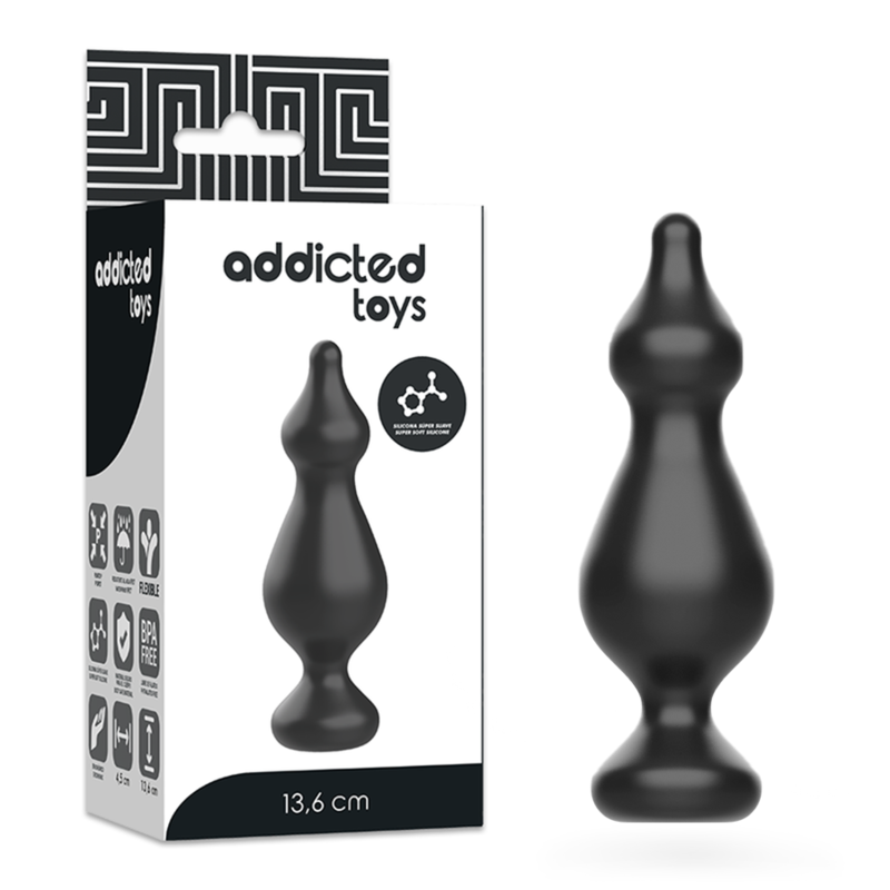 ADDICTED TOYS - ANALPLUGG 13,6 CM SVART