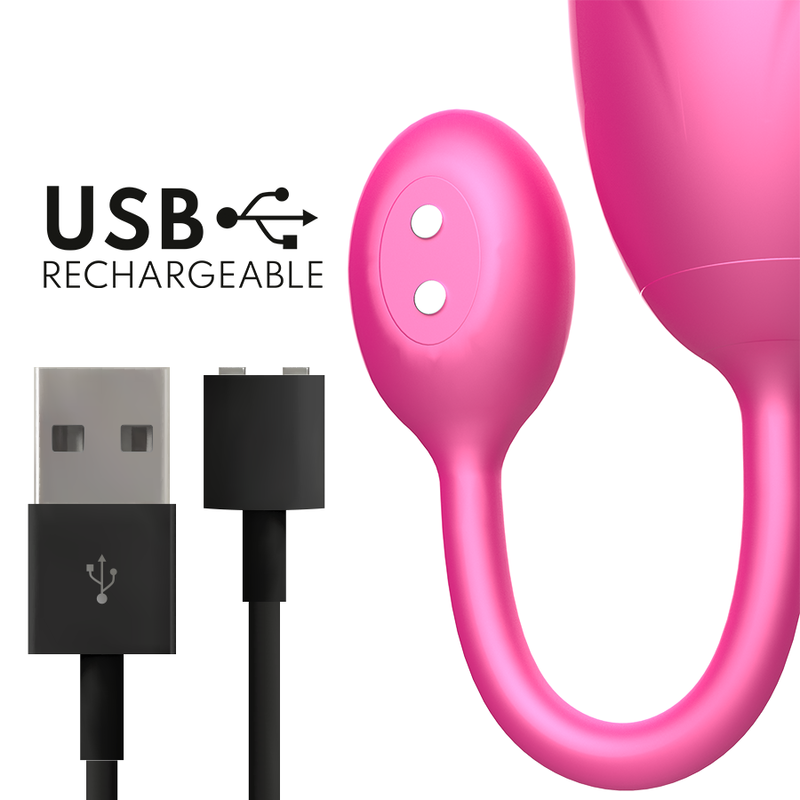 ONINDER - DENVER VIBRERANDE ÄGG ROSA 7 X 2,7 CM GRATIS APP