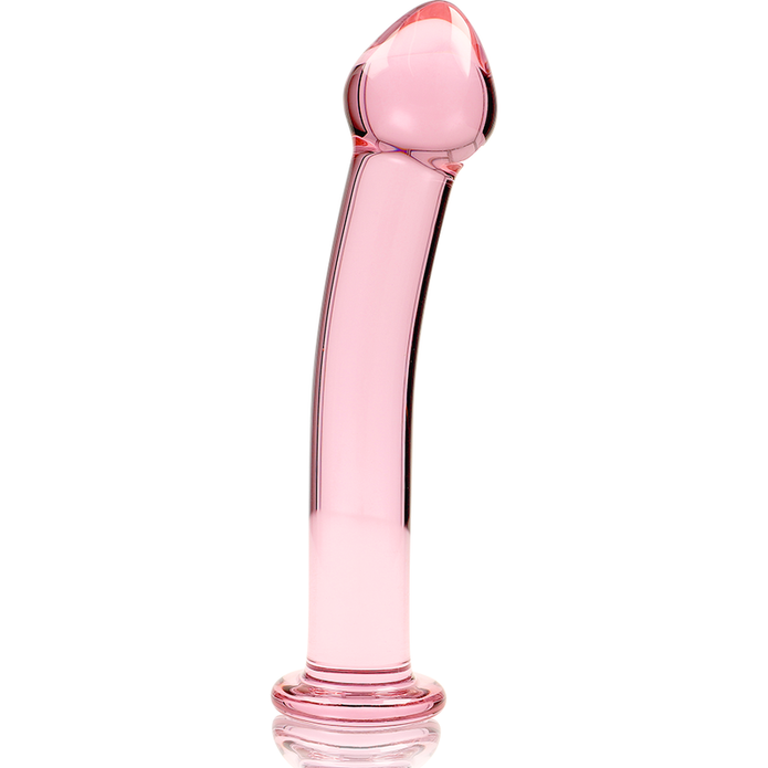 NEBULA SERIES BY IBIZA - Borosilikaattilasidi dildo pinkki 16 cm Ø 3 cm