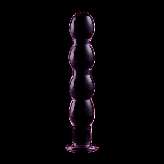 NEBULA SERIES BY IBIZA - MODEL 10 DILDO BOROSILICATE GLASS PINK 16.5 CM -O- 3.5 CM