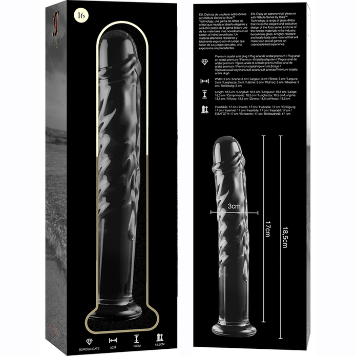 NEBULA SERIES BY IBIZA - Kirkas Dildo, 18,5 cm Ø 3 cm