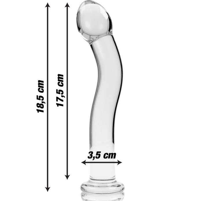 NEBULA SERIES BY IBIZA - Kirkas Dildo, 18,5 cm x 3,5 cm