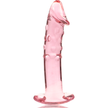NEBULA SERIES BY IBIZA - MODEL 19 DILDO BOROSILICATE GLASS PINK 18.5 CM -O- 4 CM