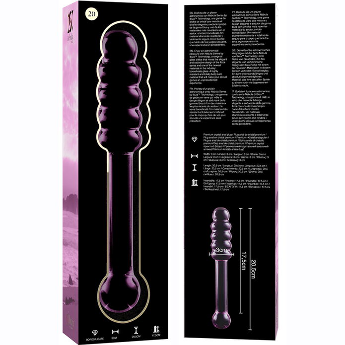 NEBULA SERIES BY IBIZA - Pinkki dildo, 20,5 cm, Ø 3 cm