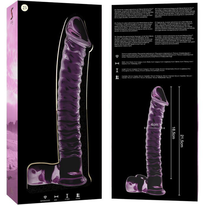 NEBULA SERIES BY IBIZA - Pinkki dildo, 21,5 cm 