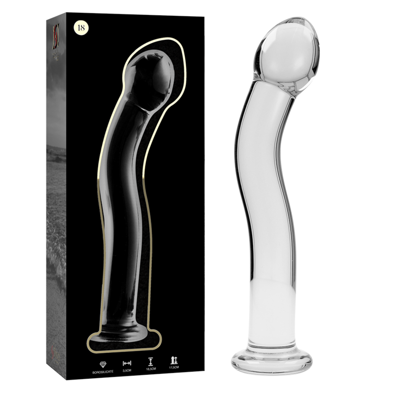 NEBULA SERIES BY IBIZA - Kirkas Dildo, 18,5 cm x 3,5 cm
