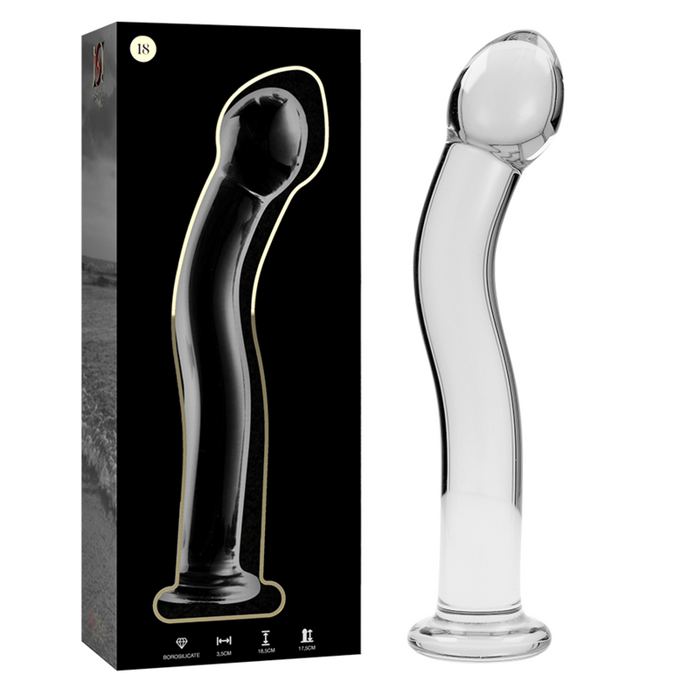 NEBULA SERIES BY IBIZA - Kirkas Dildo, 18,5 cm x 3,5 cm
