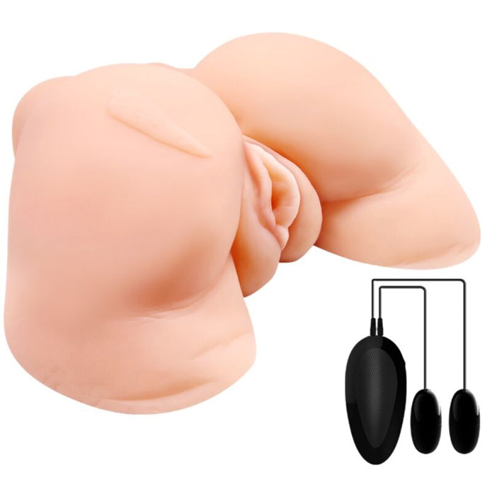 CRAZY BULL – VAGINA OCH ANUS MED REALISTISKT NÄT MED VIBRATION