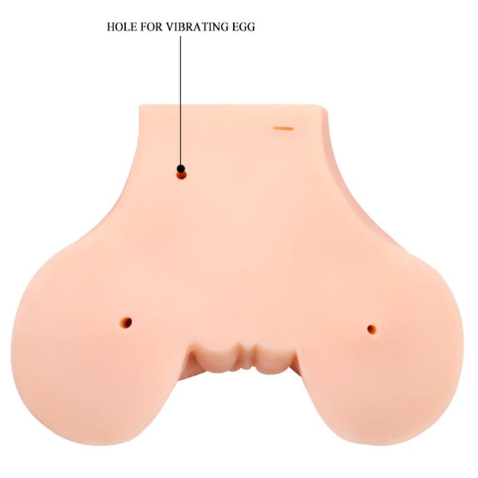 CRAZY BULL – VAGINA OCH ANUS MED REALISTISKT NÄT MED VIBRATION
