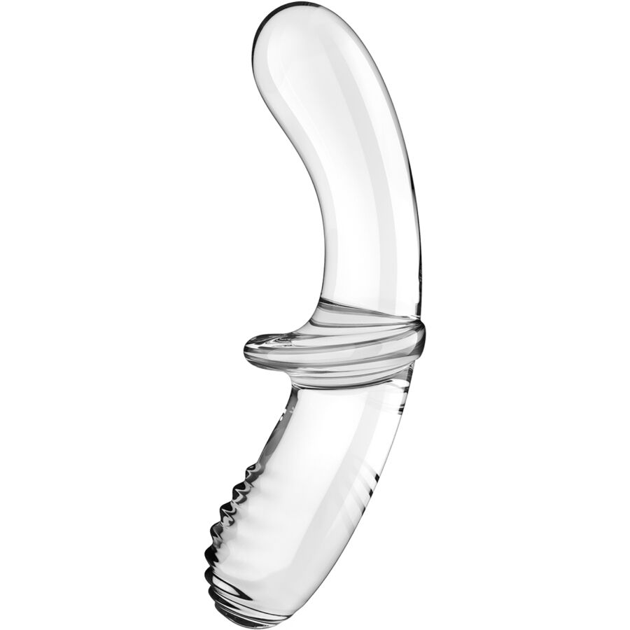 SATISFYER - Double Crystal- Dildo, kirkas