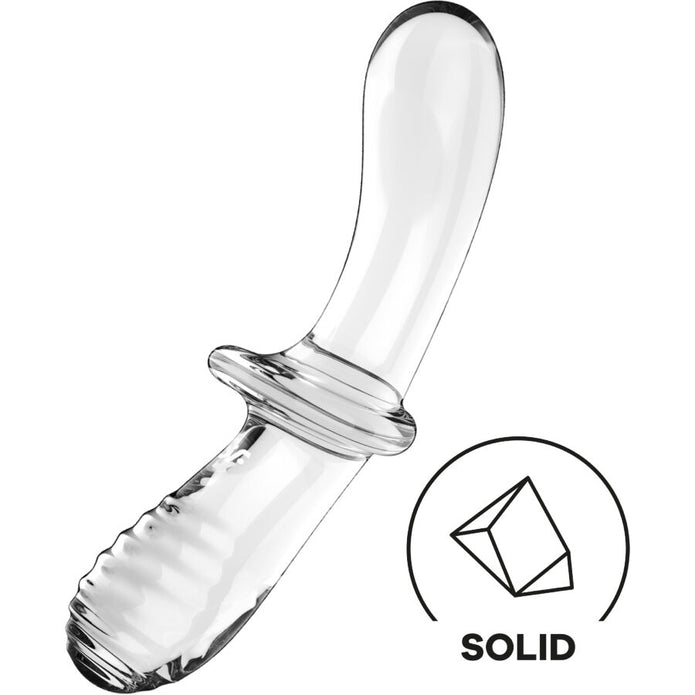 SATISFYER - Double Crystal- Dildo, kirkas