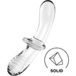 SATISFYER - Double Crystal- Dildo, kirkas