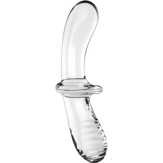 SATISFYER - Double Crystal- Dildo, kirkas