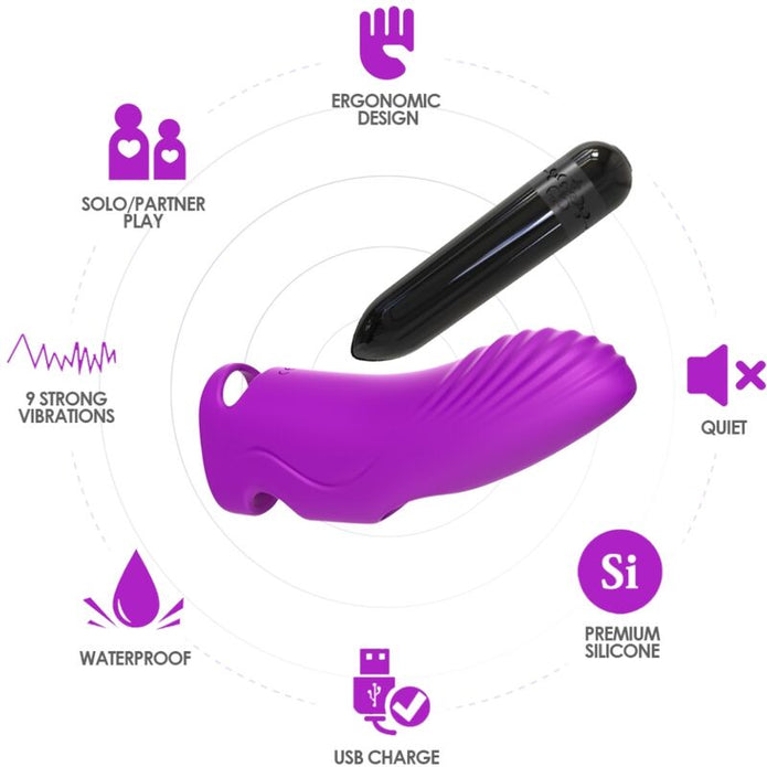 ARMONY - Violetti sormivibraattori 