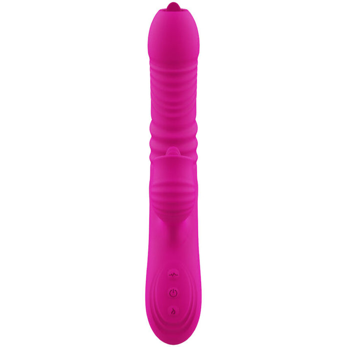 ARMONY - FANNY MULTIFUNCTION DOUBLE TONGUE VIBRATOR FUCHSIA HEAT EFFECT