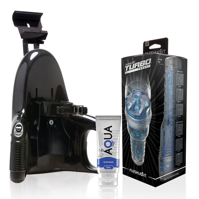 FLESHLIGHT - Turbo Thrust Blue Ice + Universal Launch + Aqua Quality -liukuvoide 50 ml
