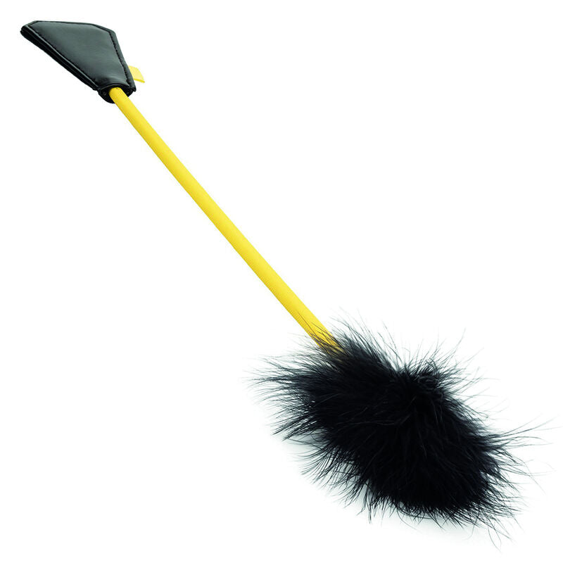 CALEXOTICS - Feather Crop - kaksipäinen piiska sulalla ja tekoturkiksella