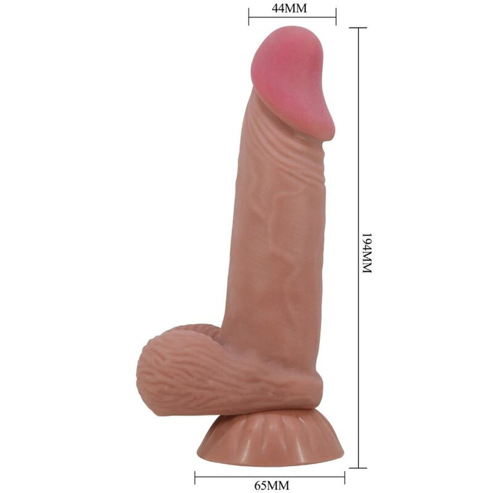 PRETTY LOVE - Realistinen dildo imukupilla, 19,4 cm