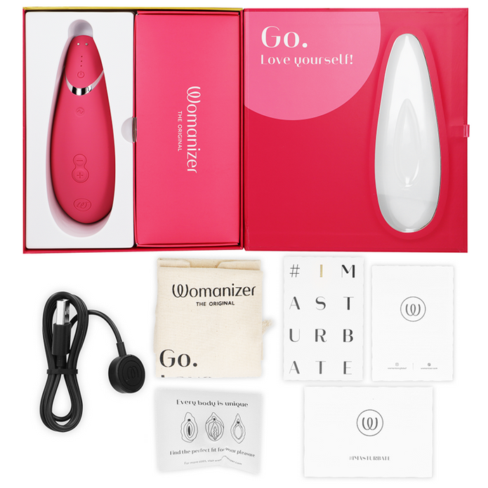 WOMANIZER - Premium 2 klitoriskiihotin - RASPBERRY