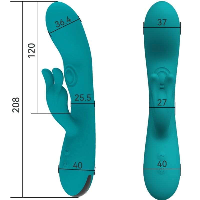 ARMONY - DANCING BUNNY VIBRATOR KANIN 10 HASTIGHETER GRÖN