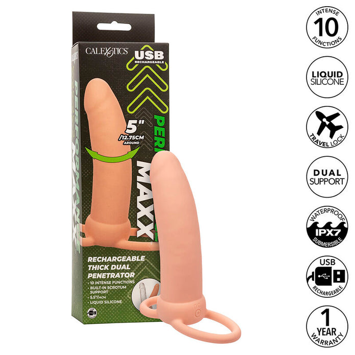 CALEXOTICS - Maxx Thick Dual Penetrator 10 värinällä 