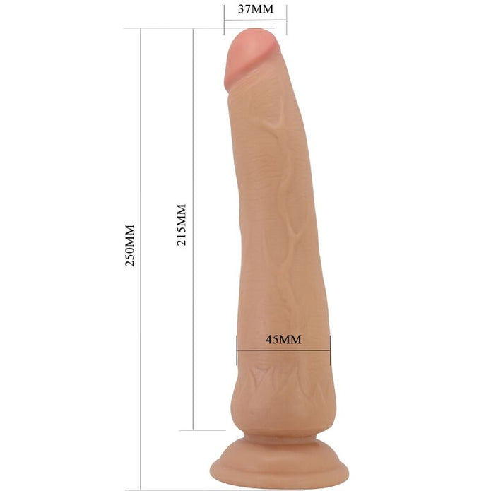 PRETTY LOVE - Realistinen dildo imukupilla,  25 cm 