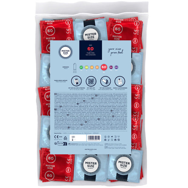 MISTER SIZE - Koko XL 60 mm – 100 kpl kondomit