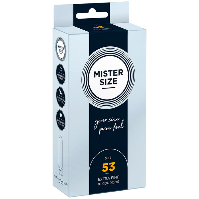 MISTER SIZE - Kondomit koko M 53 mm, 10 kpl