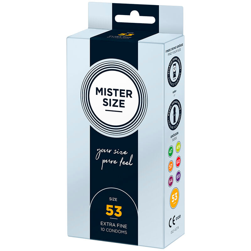 MISTER SIZE - Kondomit koko M 53 mm, 10 kpl