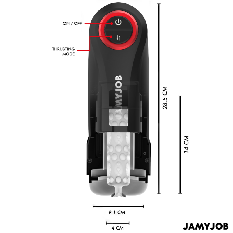 JAMYJOB – GRAVITY AUTOMATISK VAGINA-MASTURBATOR 5 STÖTJENDE LÄGEN OCH LJUDEFFEKT