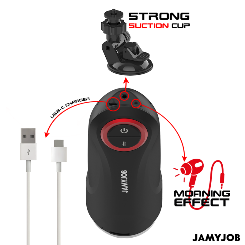 JAMYJOB – GRAVITY AUTOMATISK VAGINA-MASTURBATOR 5 STÖTJENDE LÄGEN OCH LJUDEFFEKT