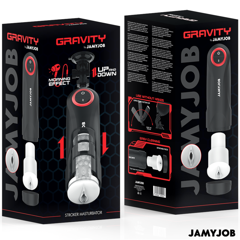 JAMYJOB – GRAVITY AUTOMATISK VAGINA-MASTURBATOR 5 STÖTJENDE LÄGEN OCH LJUDEFFEKT
