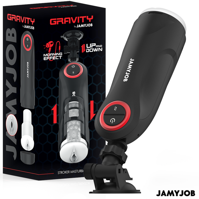 JAMYJOB – GRAVITY AUTOMATISK VAGINA-MASTURBATOR 5 STÖTJENDE LÄGEN OCH LJUDEFFEKT