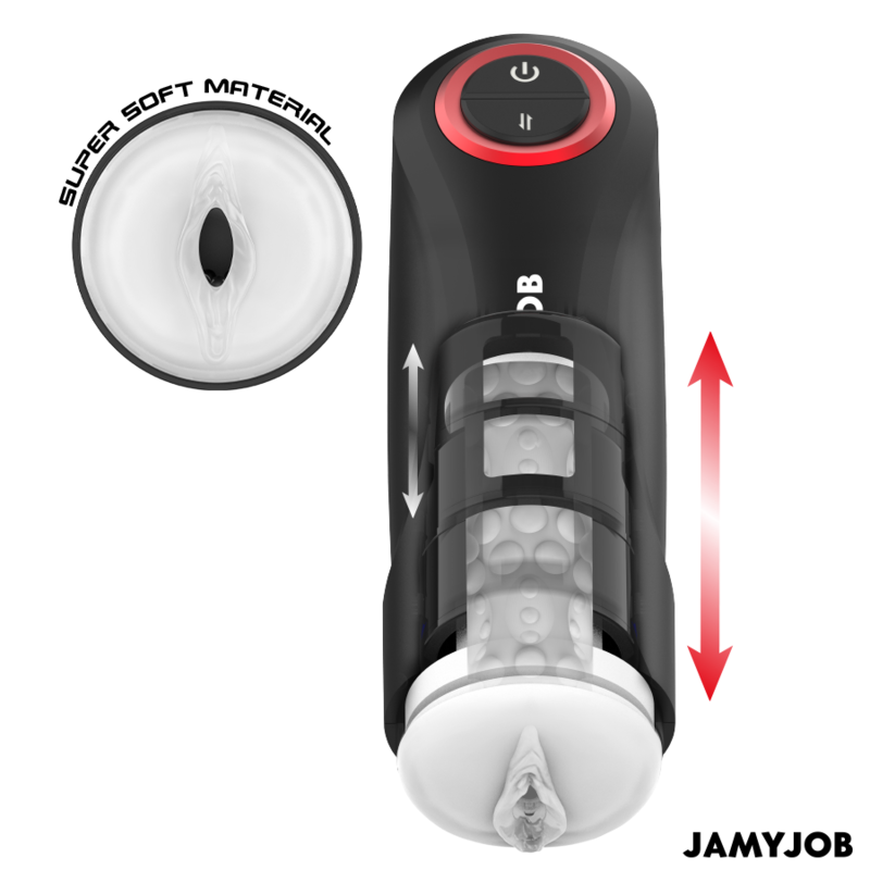 JAMYJOB – GRAVITY AUTOMATISK VAGINA-MASTURBATOR 5 STÖTJENDE LÄGEN OCH LJUDEFFEKT