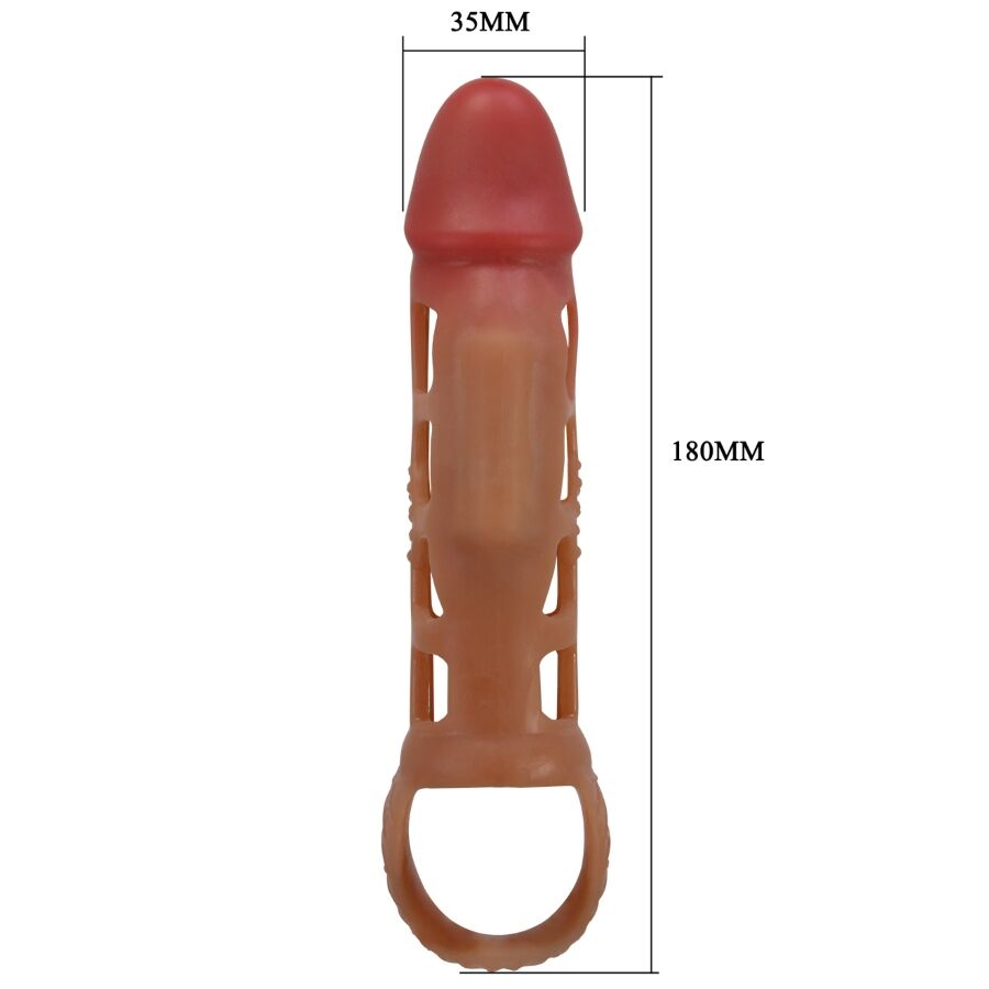 PRETTY LOVE - PRESTON VIBRATING PENIS SLEEVE 18 CM